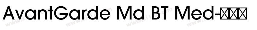 AvantGarde Md BT Med字体转换